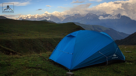 Living in a tent for few days when camping